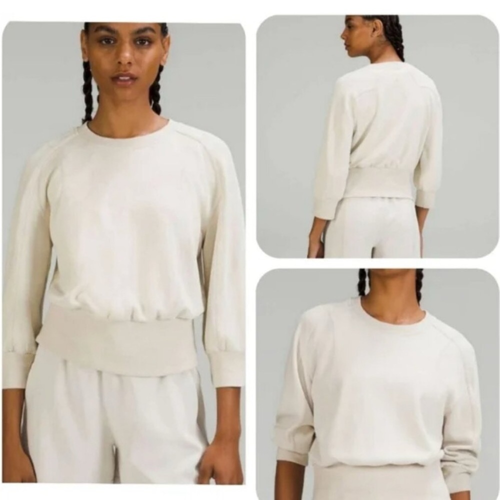 lululemon athletica Stone/Cream Relaxed Crewneck Sweatshirt